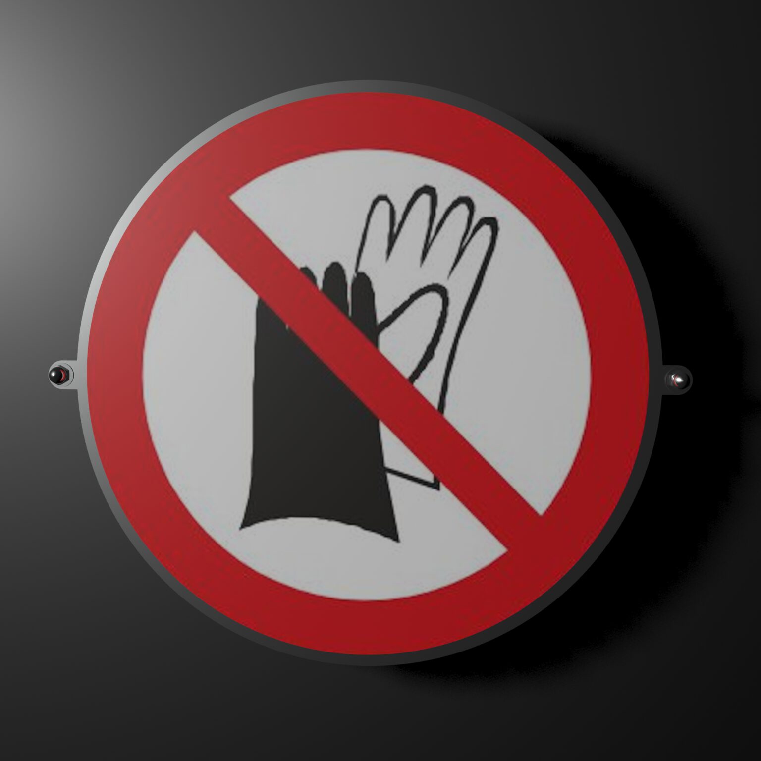 Blechschild Benutzen von Handschuhen verboten BLRP028 ergosafe Signs & Symbols