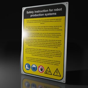 Industrieroboter Sicherheitshinweise in englisch | ergo-safe